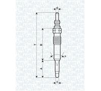 MAGNETI MARELLI 062900071304 Glow plug