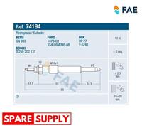 FAE 74194 Glow plug
