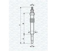 Glow Plug for FORD:MONDEO IV Saloon,FOCUS II Turnier,TRANSIT CONNECT, 1079401