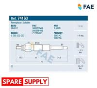 GLOW PLUG FOR IVECO DAILY FAE 74163