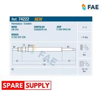 GLOW PLUG FOR JEEP CHEROKEE FAE 74222