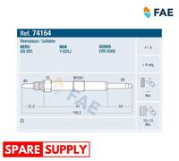 GLOW PLUG FOR LAND ROVER FAE 74164