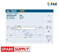 GLOW PLUG FOR MERCEDES-BENZ FAE 74241