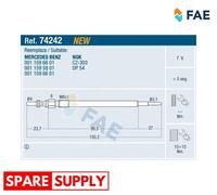 FAE 74242 Glow plug