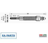 NGK Y-707RS / Y707RS / 4937 Sheathed Glow Plug Pack of 3