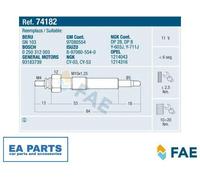 Glow Plug for OPEL ASTRA CLASSIC F ASTRA F COMBO CORSA B FAE 74182