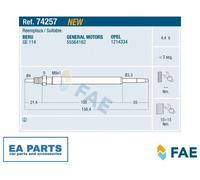 Glow Plug for OPEL ASTRA J INSIGNIA A FAE 74257