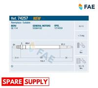 GLOW PLUG FOR OPEL ASTRA J INSIGNIA A FAE 74257