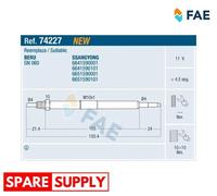 GLOW PLUG FOR SSANGYONG KYRON REXTON RODIUS I, STAVIC FAE 74227