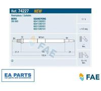 Glow Plug for SSANGYONG KYRON REXTON RODIUS I STAVIC FAE 74227