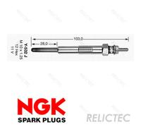 Glow Plug for Toyota:COROLLA,CARINA E,LAND CRUISER 80,AVENSIS,II,CAMRY,LITEACE