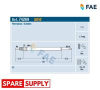 GLOW PLUG FOR VOLVO C30 C70 S40 S80 FAE 74269
