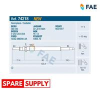 GLOW PLUG FOR VOLVO S60 S80 V70 XC90 FAE 74218