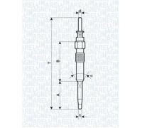 Magneti Marelli Glow Plug 062900039304 – Fits BMW X3 SAV xDrive30d/35d, BMW 7 S