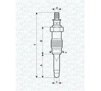 Magneti Marelli OEM Glow Plug For RENAULT JEEP VOLVO 11 19 I II Clio 5962.OY