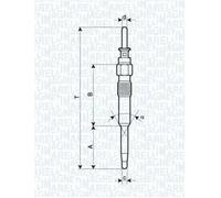 Magneti Marelli Glow Plug 062900039304 – Fits BMW X3 SAV xDrive30d/35d, BMW 7 S