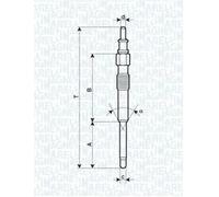 Magneti Marelli OEM Glow Plug For SMART Cabrio City-Coupe Fortwo 88900719