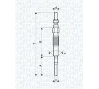 GLOW PLUG FITS: OPEL VAUXHALL ANTARA A 2.0 CDTI 4X4/2.0 CDTI.VAUXHALL ANTARA