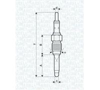 Magneti Marelli OEM Glow Plug For FIAT ALFA ROMEO LANCIA Brava Bravo I 60815294