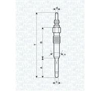 Magneti Marelli OEM Glow Plug For VW SKODA SEAT AUDI FORD ROVER JEEP Ii 1690048