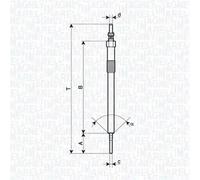 Fits MAGNETI MARELLI 062900137304 GLOW PLUG MM