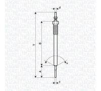 MAGNETI MARELLI GLOW PLUG 062900138304 FOR MAZDA