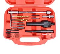 Glow Plug Removal Remover Tool Kit 16pcs Thread Repair Kit For 8mm 10mm Glow Plugs With Ratchet-B-ar Drill Holding Adaptor rivet nut tool rivet nut kit