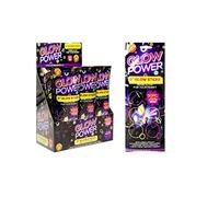 Glow Power Glow Sticks x 30 Pack 8 Inch 20cm with Connectors 5 Colours