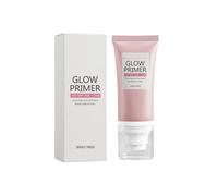 Glow Primer SPF 50, Face Primer for Mature Skin, Hydrating Make-up Base for Red & Uneven Skin, Lightweight and Nourishing Formula for Daily Use, Suitable for All Skin Types, 50g (1pc)