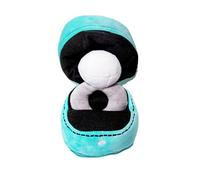 Glow Pups Diamond Wedding Ring Dog Toy with Squeaker, Engagement Ring, Durable Materials, Interactive, Soft and Comfortable, Ideal for Small Puppy and Adult Dogs, Blue (Blue)
