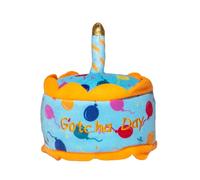 Glow Pups Gotcha Day Plush Toy for Small, Medium & Large Dogs, Dog Present with Squeaker, Pet Birthday Gifts (Gotcha Day Cake)
