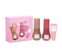 Glow Recipe Best of Glow Hues Kit - Travel Size Hue Drops Sun Glow, Full Size Dewy Flush Blush & Travel Size Glass Balm Lip Treatment (3 Count)