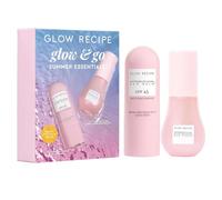 Glow Recipe Glow & Go Summer Makeup Prep Essentials Kit - Skincare Set with Full Size Korean Sunscreen with SPF 45 & Travel Size Niacinamide Dew Drops Face Serum (2 Count)