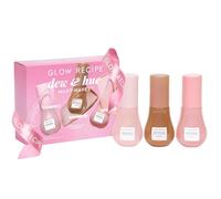 Glow Recipe Skin Care Set, Dew & Hues Must-Haves - Limited Edition Travel Size Gift Set with Niacinamide Dew Drops, Hue Drops Sun Glow & Hue Drops Rosy Glow (15ml Trio)