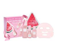 Glow Recipe Watermelon Glow Dewy Skin Routine Kit - Full Size Dew Drops Serum, Full Size Pink Juice Moisturizer, Travel Size PHA+BHA Pore-Tight Toner & Watermelon Jelly Sheet Mask (4 Count)