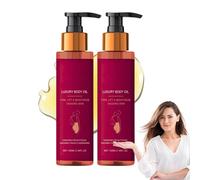 Glow Remedy Magic Firming Body Oil for Women,Enriched with Lavender & Rose Essential Oils,Vitamin E Enriched Skin Tightening Treatment,Hydrating Dry Skin Shimmer Oil for Massage Therapy, 2PCS