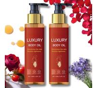 Glow Remedy Oil Skin Tightening & Deep Moisturizing - Magic Oil for Sagging Skin - Tightening Luxury Lotion for Everyone After Shower with Lavender Extract, Rose and Caffeine (2 Value Bottles, 200 ml)