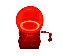 Glow Ring Reactor Ion Globe, 166mm Inert Gas Glow Sphere with High Frequency Energy Light Display, Magnetic Field Excitation Reactor Ring, Sci-Fi Desk Decoration Tech Gift (Neon Gas)