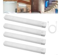 Glow Sense Rechargeable Lights, Naturestatue Motion Lights, Punch-Free Smart Sensor Magnetic Rechargeable LED Lights, Motion Sensor Light Magnetic Stick-Up Lights (White Light,200MM/7.87in)