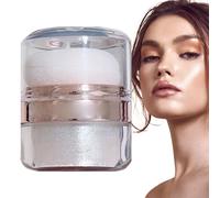 Glow Setting Powder - Glowing Shimmer Makeup, Soft Patting Formula | Brightening Face and Body, Radiant Light Reflection, Multi-Purpose Highlighter Powder for Natural Glow Daily Use