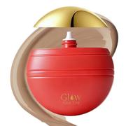 Glow Skin Tint Foundation #4 Honey, Medium Coverage Foundation for Mature Skin, Moisturising Face Makeup with Radiant Finish, Lightweight Cream Foun/dation for Warm Tones and Natural Glass-Skin Look