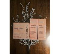 Glow Sleep Hero Night Cream with Retinol & Vitamin E 50ml, Face Serum with Collagen & Salicylic Acid 50ml, Eye Serum with Vitamin C & Ceramides 30ml, Trio