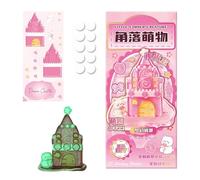 Glow Stackable Stickers, Cartoon Crystal Decals, Assembled Craft Labels, Strong Decorative Tools, Handy Scrapbook Equipment for Miniature Scene Phone Case Laptop Notebook Journaling Desktop