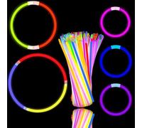 Glow Sticks 200pcs 8" Glowsticks Glow Bracelets Necklaces, for Adults Glastonbury Festival, Halloween, Dark Party Supplies, Wedding, Christmas