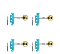 Glow Sticks Fishing Bite Alarm Fishing Night Light LED Glow Stick Waterproof LED Glow Sticks with Buckle & Bell, Luminous Glow Sticks Bite Alarm with Battery for Night Fishing (Flashing Light x 4)