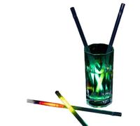 Glow Straws Party Supplies, 50Pcs 2 in 1 Glow in The Dark Straws for Concerts Glow Party Favors, Glow Drinking Straws Glow Sticks Cocktail Party Supplies Glow Party Decor