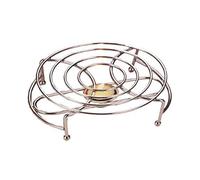 Glow Stylish Food Warmer - Single Chrome Stand with Tea Lights Candle to Keep Dish Plate Bowl Casserole Soup Fondue Hot - Ideal for Buffet Catering Restaurant Dinner Wedding Christmas Family