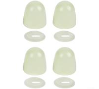 Glow Toilet Screw Covers 4pcs Night Light Decor(A)