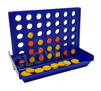 GLOW Travel 4 in a Row - Classic Family Connect Game - Handy Pocket Sized for Trips & Holidays Folds Up Neatly for Easy Transportation - Fun 2 Player Compact Strategy Game for Children & Adults