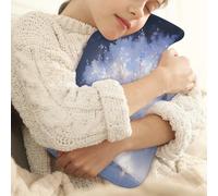 Glow Tree Abstract Plant Hot Water Bottle with Cover, 2L Hot Water Bag for Pain Relief, Neck Soft and Shoulder, Hand Feet Warmer, Hot and Cold Compress for Adult Kids